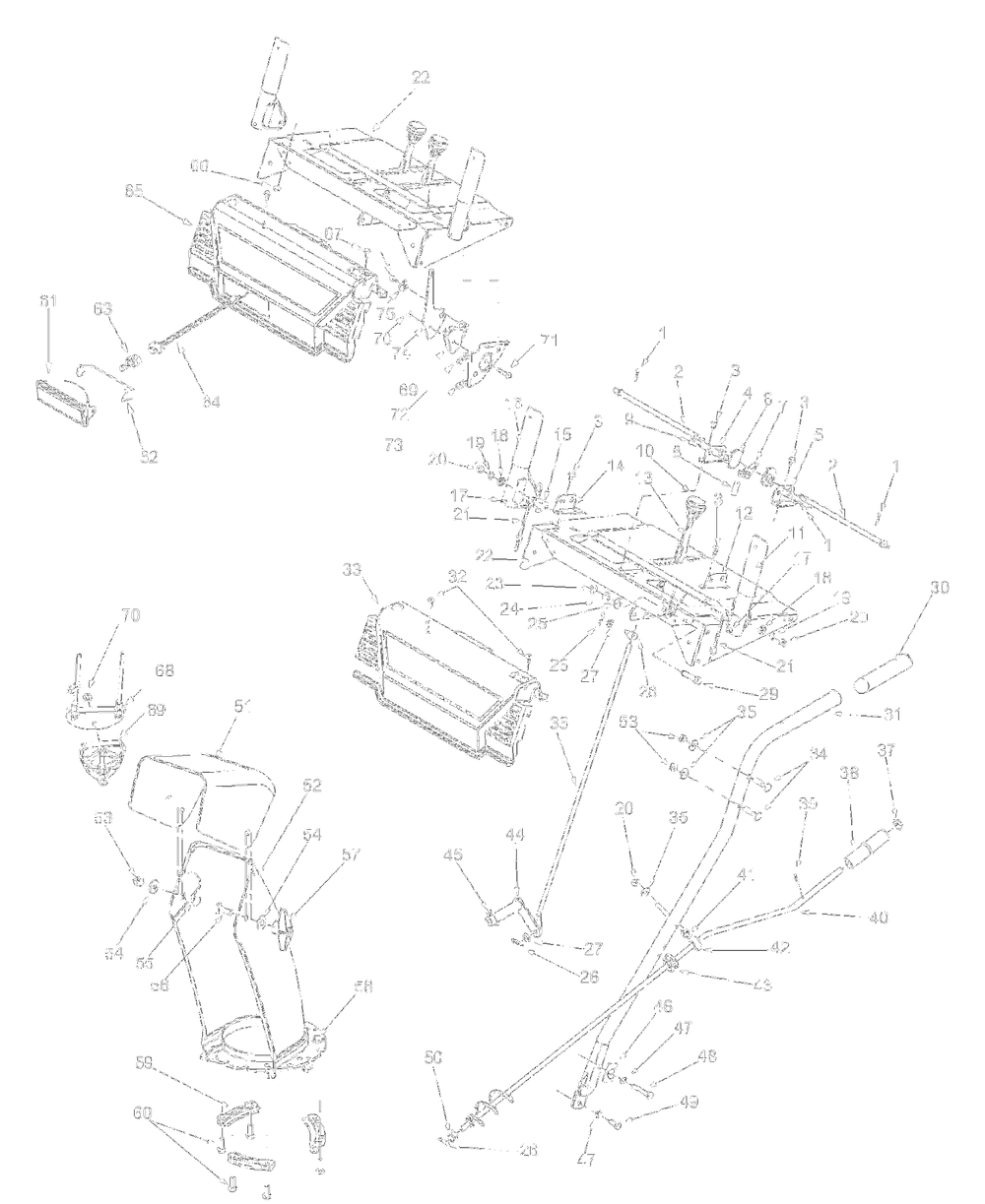 Handleandchute Diagram and Parts List for 31AE600E161 2002 Yard Machines Snow Blower